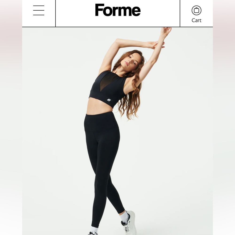 Forme black compression leggings, XS.